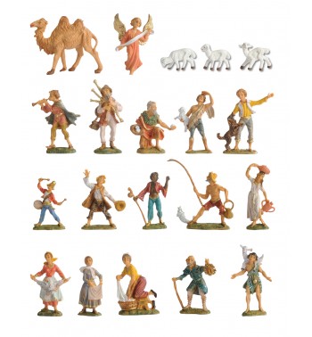 Assortimento 20 pezzi per presepe cm.4