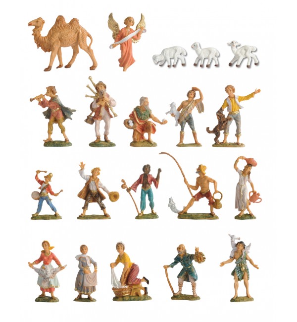 Assortimento 20 pezzi per presepe cm.4