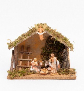 Natività 8 pezzi per presepe cm.9,5 - Statuine presepe cm.9,5