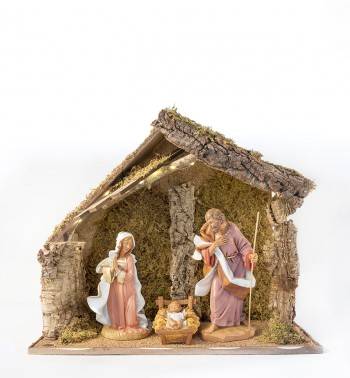 PRESEPE completo Fontanini cm. 52 composto da 9 pezzi